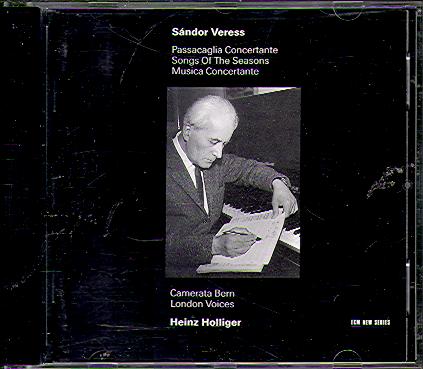 PASSACAGLIA CONCERTANTE/ SONGS OF THE SEASONS/ MUSICA CONCERTANTE (HEINZ HOLLIGER)