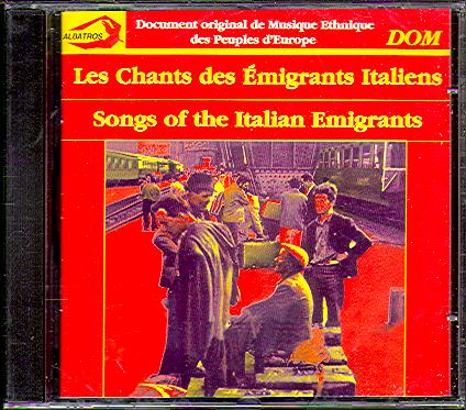 SONGS OF THE ITALIAN EMIGRANTS