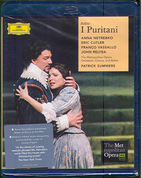 I PURITANI (NETREBKO/ CUTLER/ VASSALO/ RELYEA/ SUMMERS) (BLU-RAY)