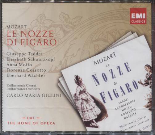 LE NOZZE DI FIGARO (TADDEI,SCHWARZKOPF, GIULINI)