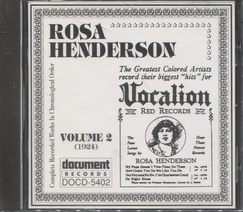 IN CHRONOLOGICAL ORDER VOL.2 (1924)