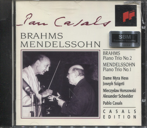 BRAHMS/ MENDELSSOHN - PIANO TRIO (SZIGETI/HESS)