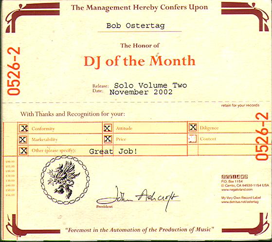 DJ OF THE MONTH